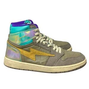 Rare Air Kiy Reves Sport 85 Taupe Blue Iridescent Grey Sneakers Size 12
